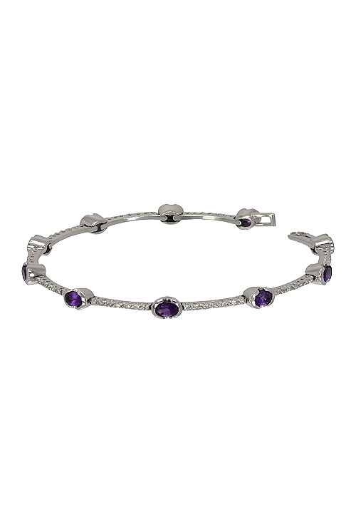 pulsera mujer oro blanco diamantes y amatistas vista plana 037_PB4296_01