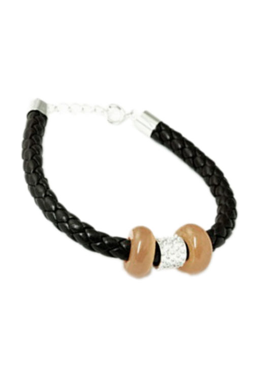 Pulsera plata, con piedras, rigida. 237_TJ1237B01M-0