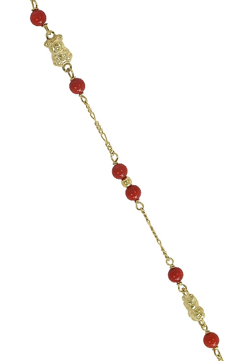 pulsera oro 18 ktes y coral fino vista tramo precio muy barato 041_CORAL-OSO_02