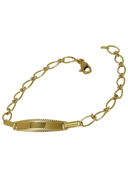 pulsera oro amarillo esclava para niño o mujer 087_0009-08