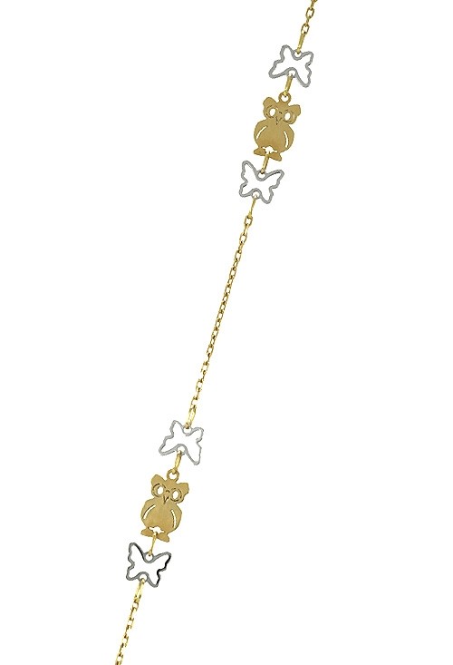 pulsera_oro_bicolor_18_kilates_motivo_buho_y_mariposas_precio_de_ocasion_para_venta_online_vista_extendida_036_p50159_01