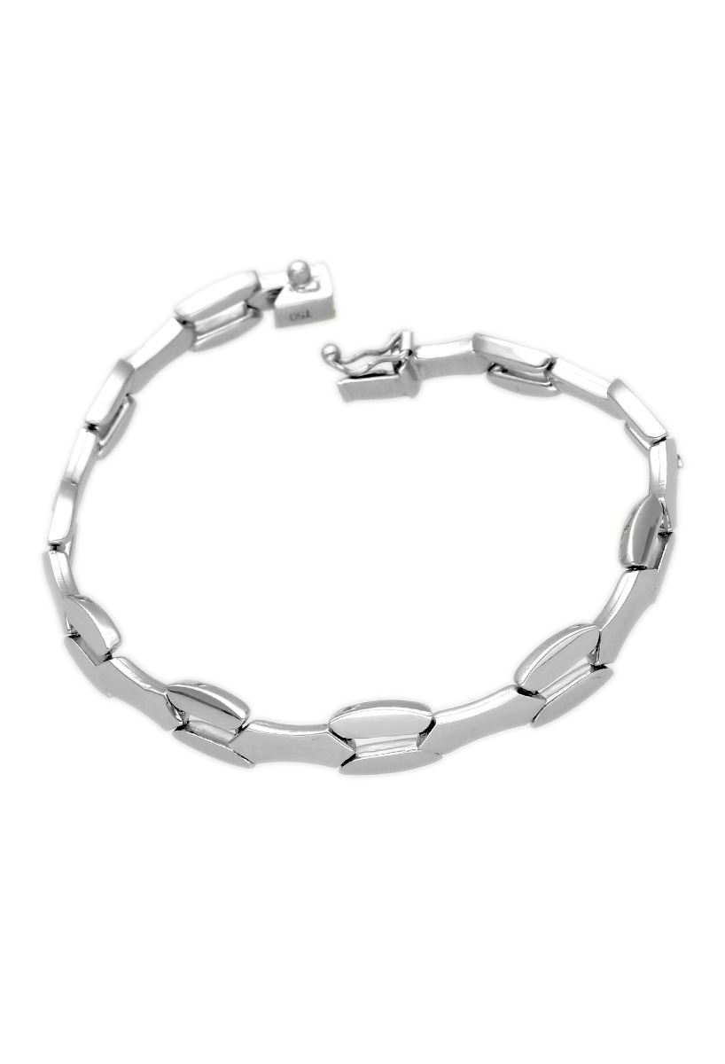Pulsera de oro blanco eslabones - foto 1 - rfcia.003_2001-B