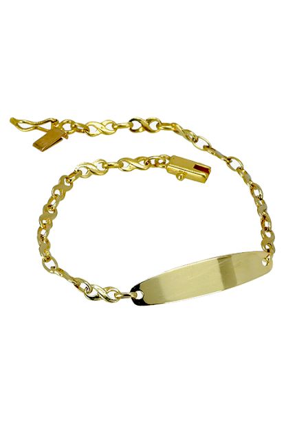Pulsera oro para nino o nina, esclava, 17cm infinito - foto 3 - rfcia.003_P22248