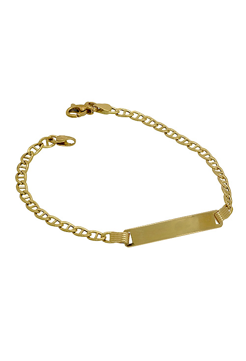 pulsera esclava de oro amarillo 18 kilates para comunion