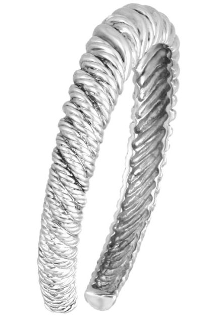 pulsera plata aro rigido gallones vista lateral 132_72216-PU_01