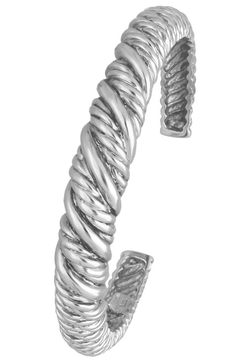 Pulsera plata ley sin piedras rigida rfcia.132_72216-PU