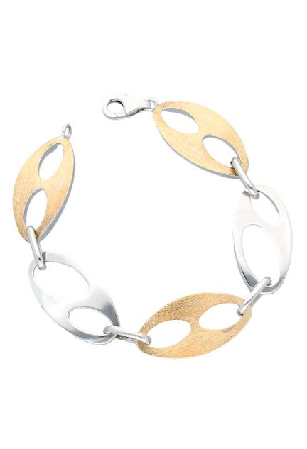 Pulsera de plata con laminado oro - foto 1 - rfcia.045_0988435032