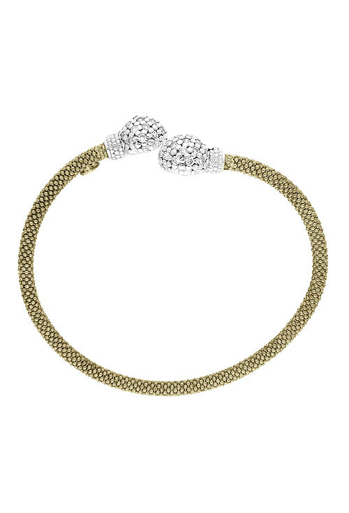 pulsera plata bicolor rigida vista frontal 200_A3085-AM