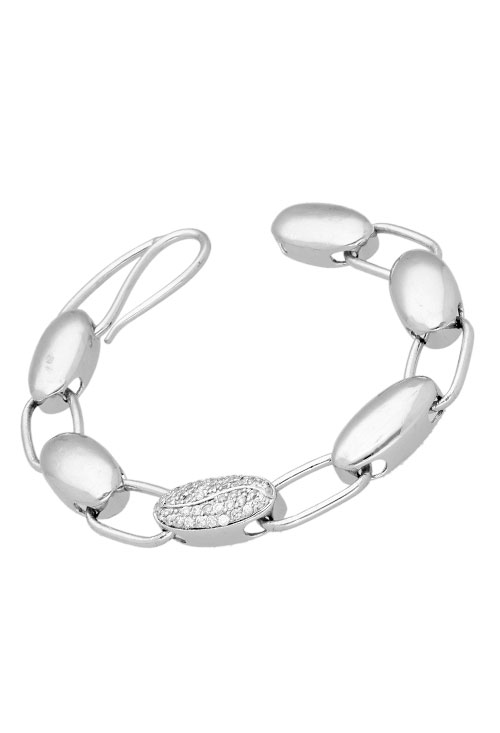 Pulsera plata eslabones candados 132_72634-PU