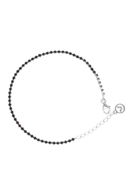 pulsera plata rodio negro y cristales swarovski 152_1083P500-25