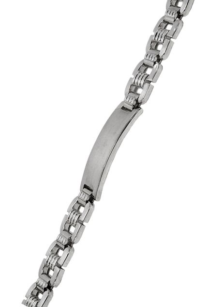 Pulsera plata, sin piedras, esclava. 081_2080-E a precios baratos