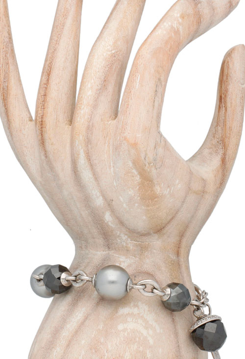 pulsera plata y perlas marca tissento a precio de ocasion joyeria online foto pulsera extendida 198_2483MG_01