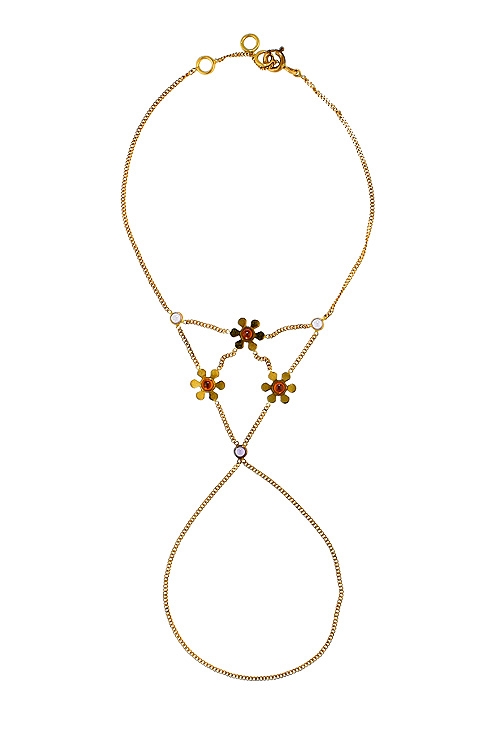 pulsera romana oro amarillo 18K con citrinos y amatistas foto cenital 140_PD-8.068