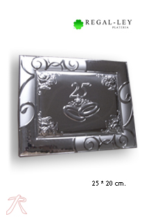 Regalo plata 1ª ley placas homenaje rfcia.088_001395-25