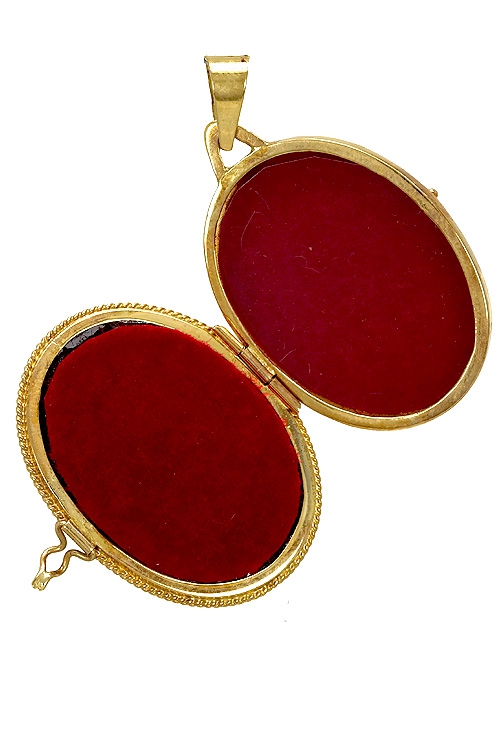 relicario oro amarillo 18k y nacar camafeo o portafotos 085_0112337 abierto