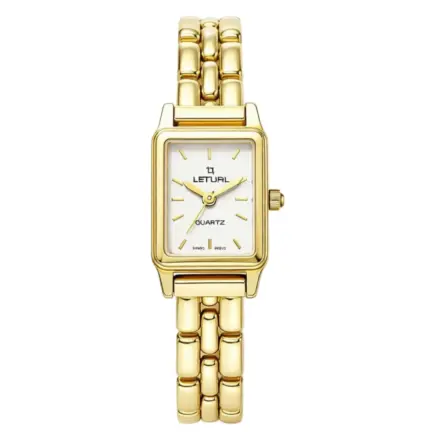 reloj de oro para mujer marca LETUAL 109_T0119