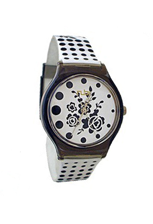 Reloj, analógico cuarzo blanco y negro 403_403004-3