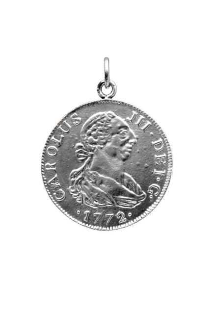 Colgante plata ley dije sin piedras rfcia.240_CARO-30