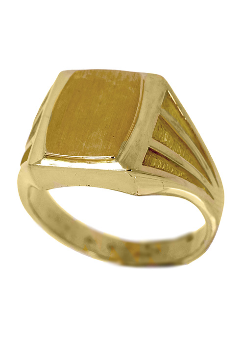 Sello hombre oro amarillo 18 quilates. 081_01792 el rubí joyeros los precios mas baratos