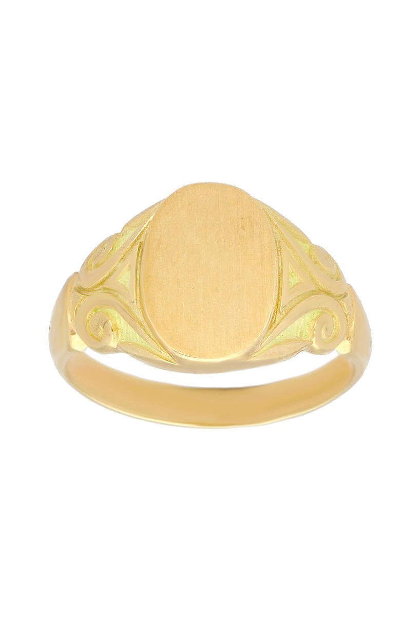 Anillo oro 1ª ley 750 mmas. (18 k.) sello caballero oro amarillo rfcia.081_00613