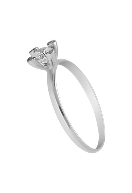 anillo oro blanco 18 ktes con circonitas fotografia de lado