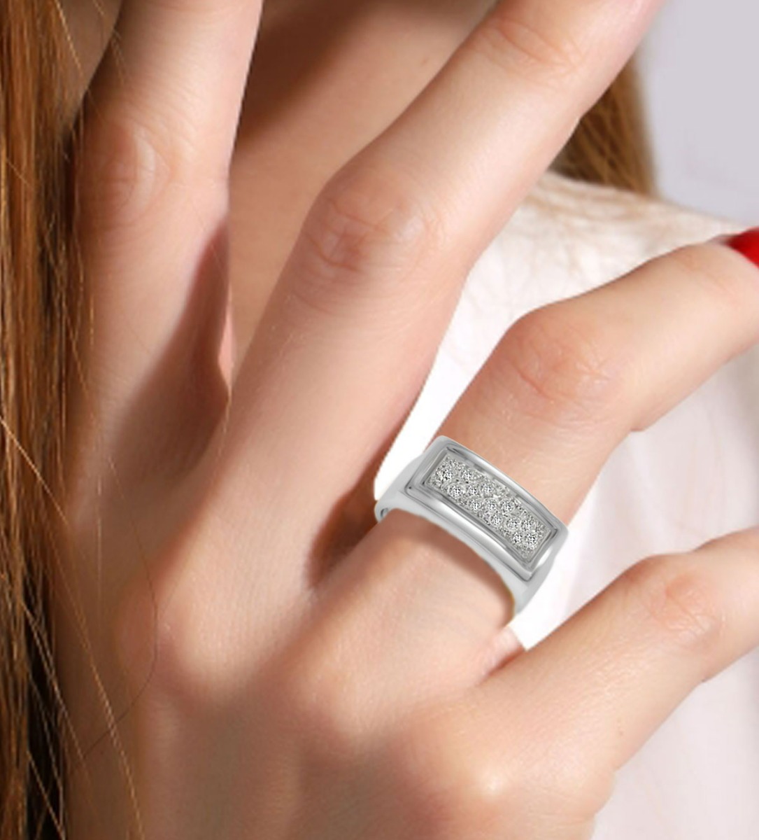 sortija oro blanco con diamantes foto modelo precio con descuento 192_Z0107_03