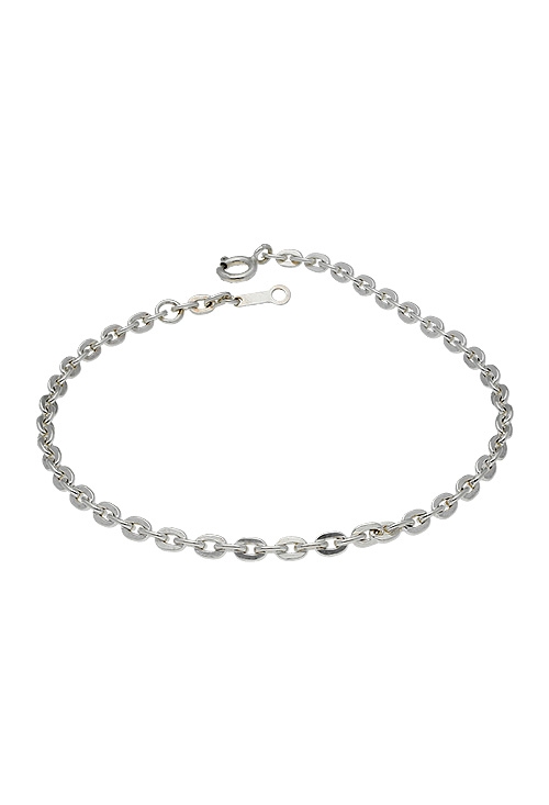 tobillera plata eslabones forzados vista frontal 126_FLP90-24_01