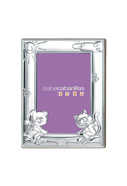 Marco para fotos con motivos infantiles en alpaca, venta online de regalos para bautizos a precios baratos 090_72-5106