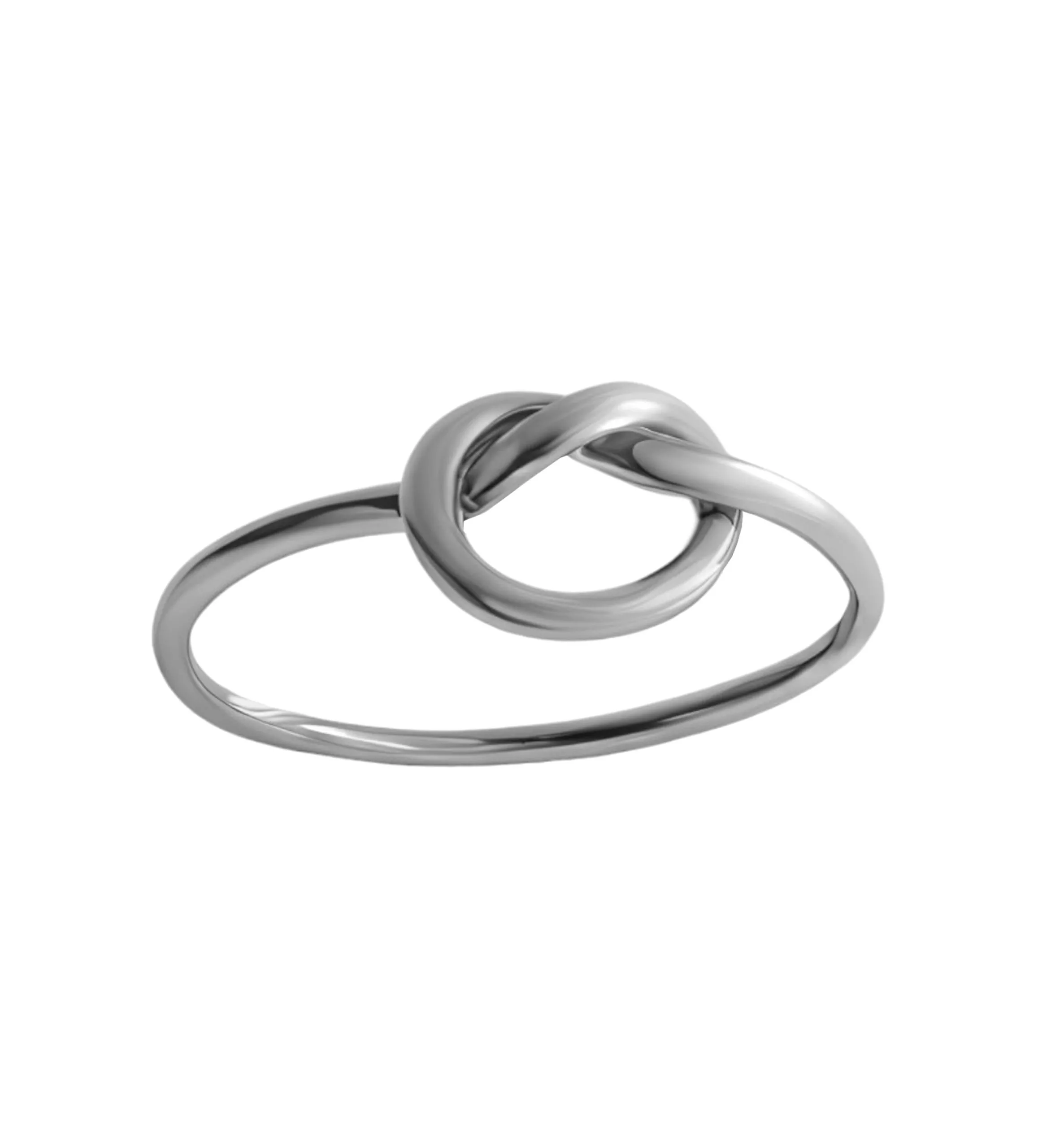 anillo de plata motivo nudo