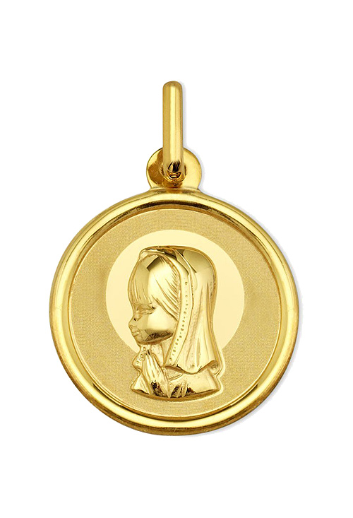 Medalla Virgen Nina oro 18 ktes - foto 1 - rfcia.045_1900104-06