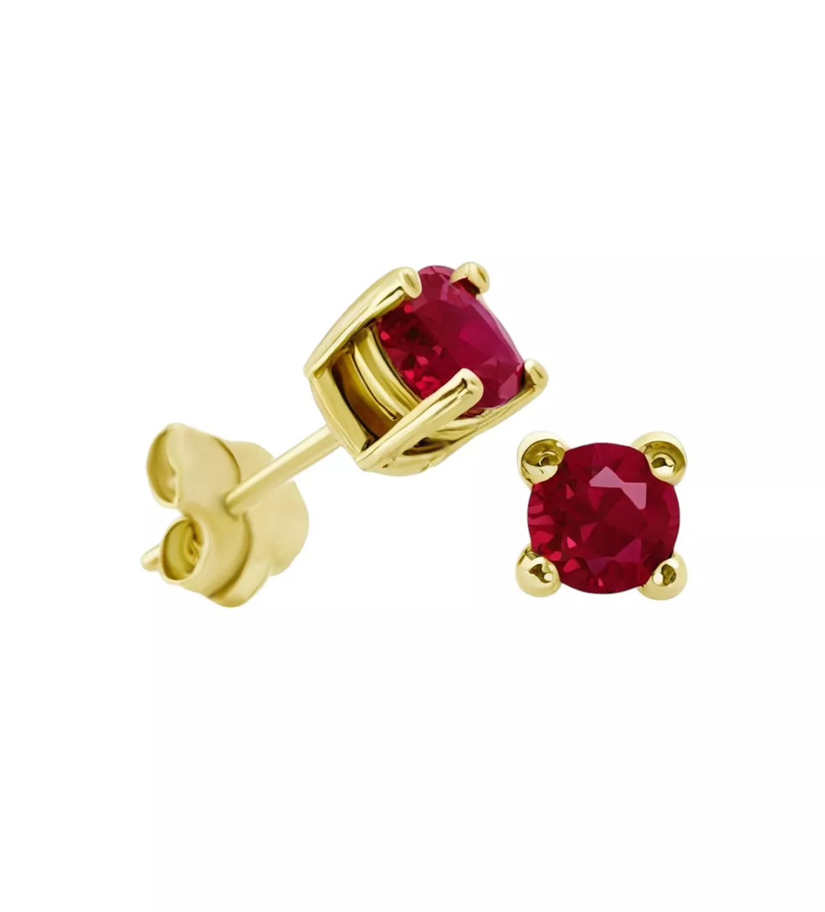 pendientes de oro 18k y rubies finos 095_428037