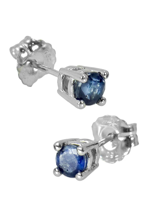 Pendientes de oro blanco con zafiros 095_507228