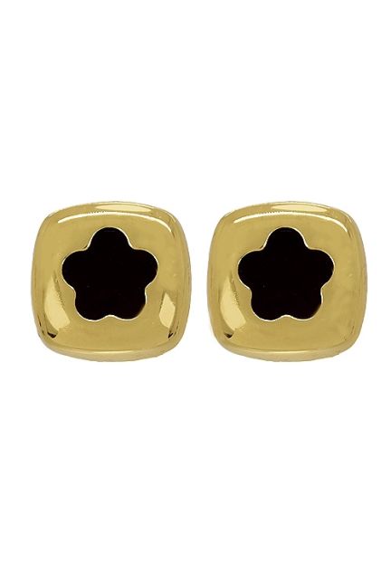 pendientes oro amarillo y onix vista frontal 067_P000100079O