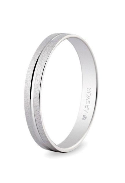 Alianza de boda oro blanco 18 ktes - foto 3 - rfcia. 5B30474