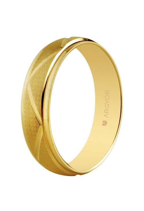 Alianza de boda en oro amarillo 5mm. Argyor 5150138