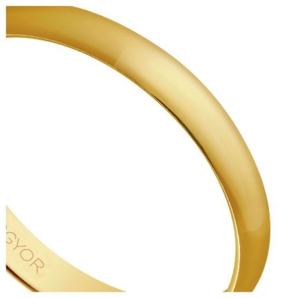 Alianza de oro clásica media caña 3mm en oro 18 Kilates - foto 04 - rfcia. 50305