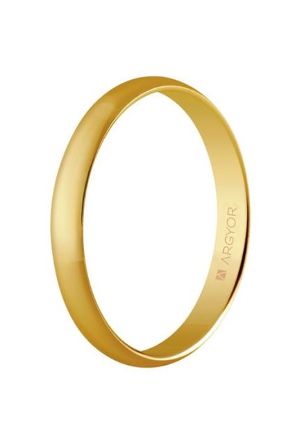 Alianza de boda oro clásica media cana 3mm en oro 18 Kilates - foto 3 - rfcia. 50305
