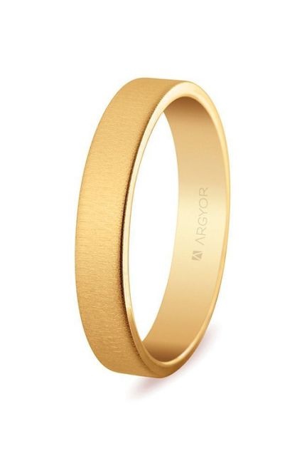 Alianza de boda oro amarillo 18 ktes. 4 mm satinada - foto 1 - rfcia Argyor: 5140150T