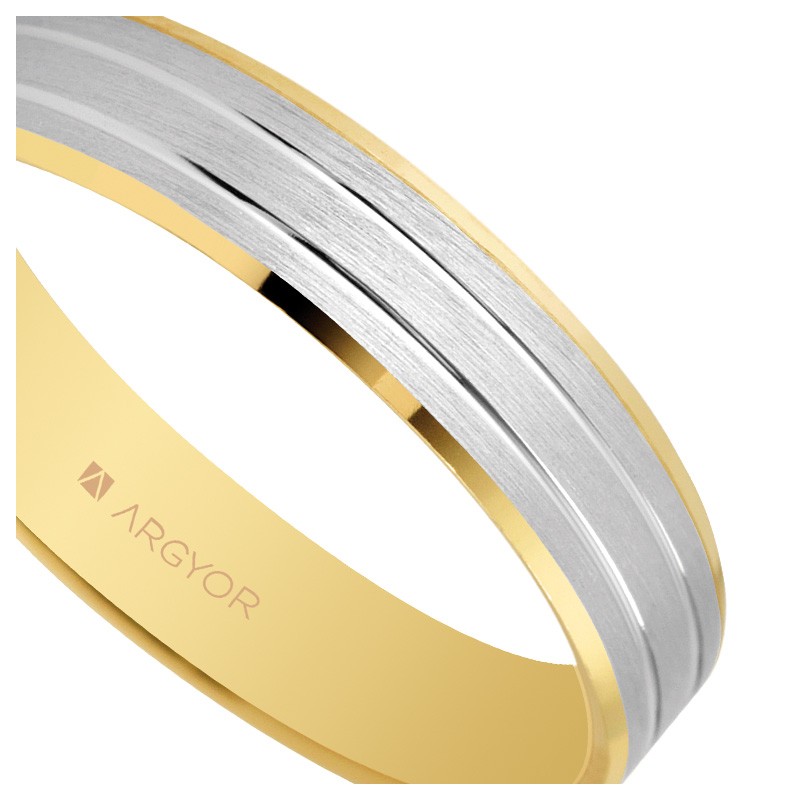 Alianza de oro bicolor oro ley 18 ktes - foto 04 - rfcia 045_5240436