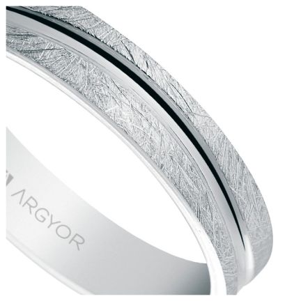 Alianza de boda oro blanco 4 mm, Argyor- foto 04 - rfcia 5B40511
