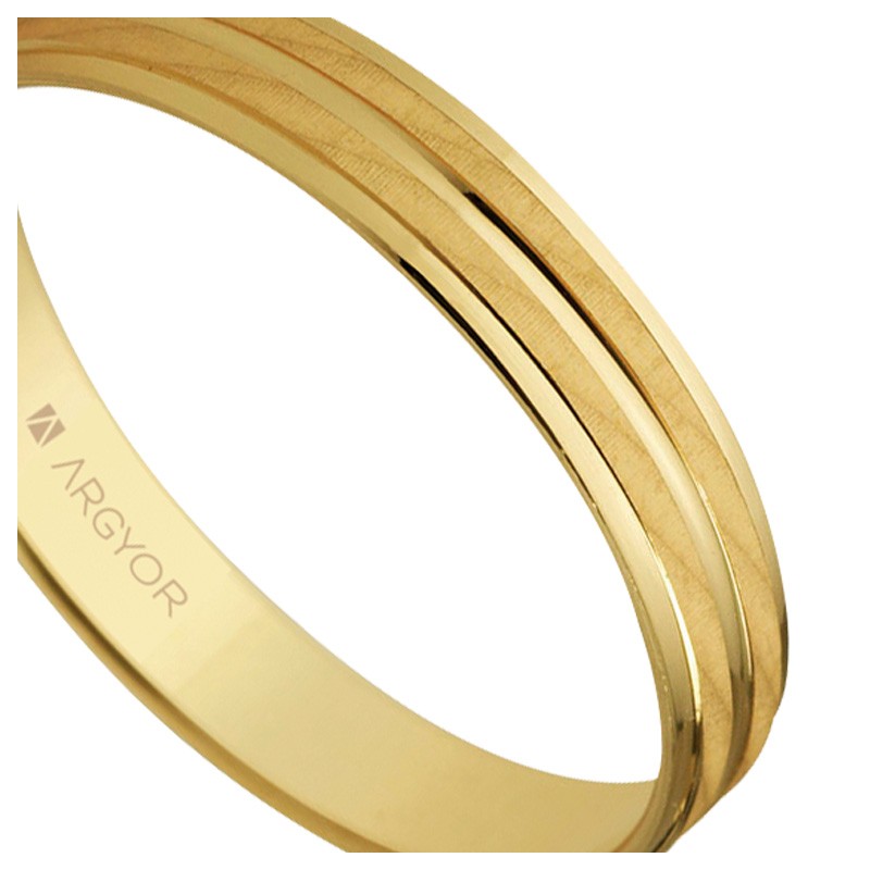 Alianza de oro. bandas mate y biseles brillo - foto 04 - rfcia 045_5140340