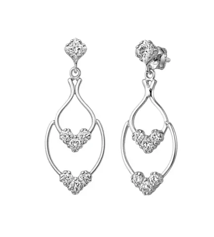 pendientes de oro blanco con circones para novia 002_55505-PB