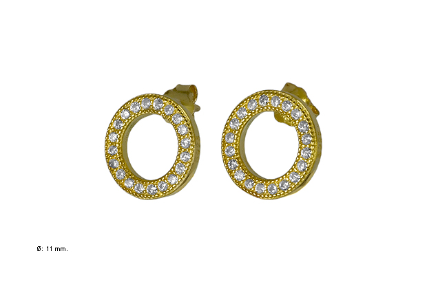 Pendientes plata ley dormilonas con piedras rfcia.218_EH023Y00