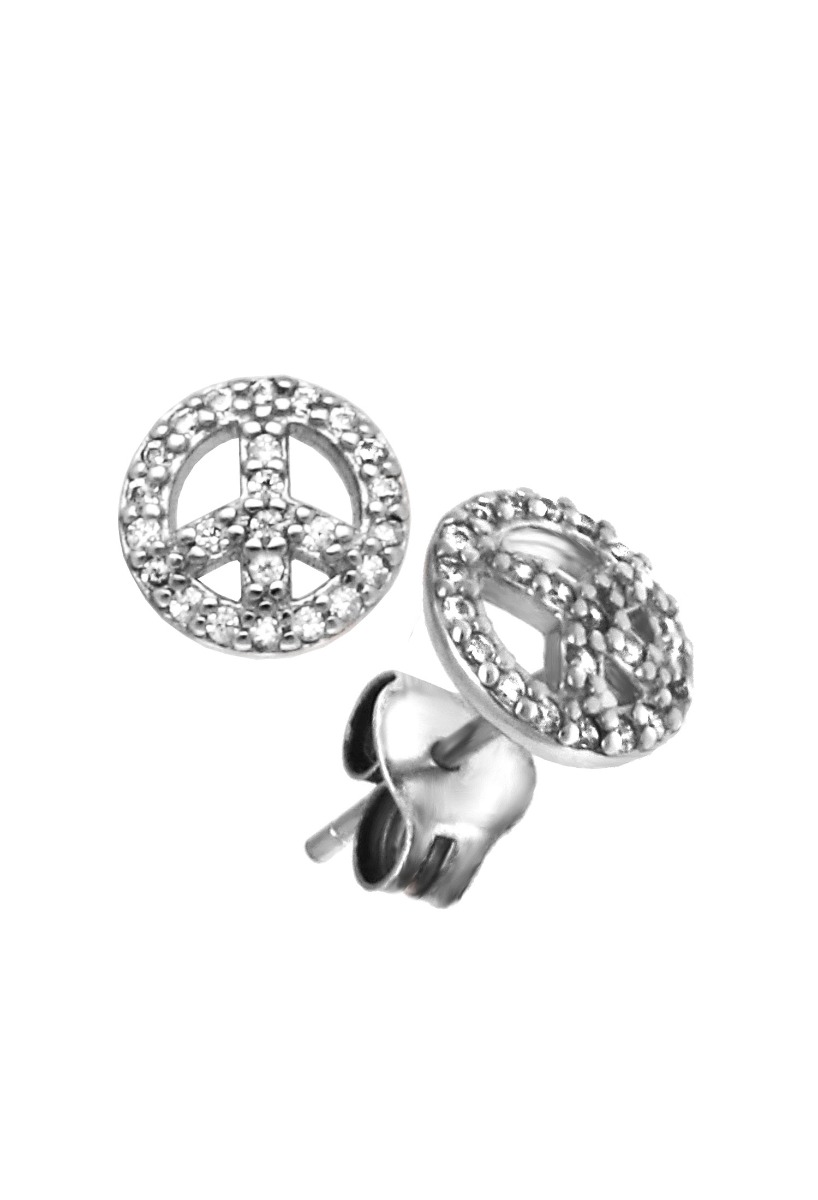 pendientes de plata con circonitas amor libre fotografia lateral para web el rubi joyeros