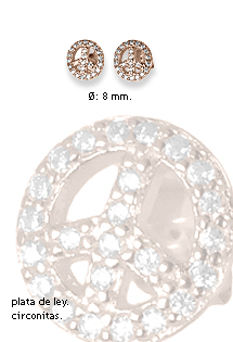 Pendientes plata ley aretes con piedras rfcia.218_EH079R00