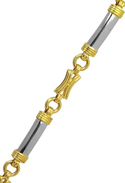 Pulsera oro bicolor 18 ktes mujer - foto 04 - rfcia 003_0701