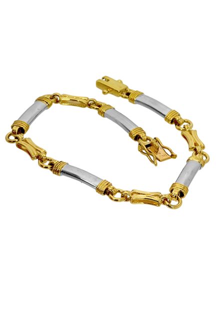 Pulsera oro bicolor 18 ktes mujer - foto 3 - rfcia.003_0701