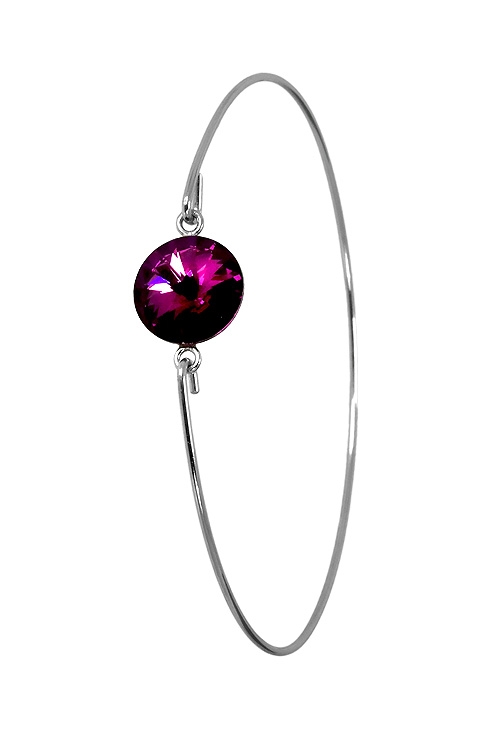 pulsera aro rigido con motivo central cristal swarovskii 266-042905-1-1-3-01