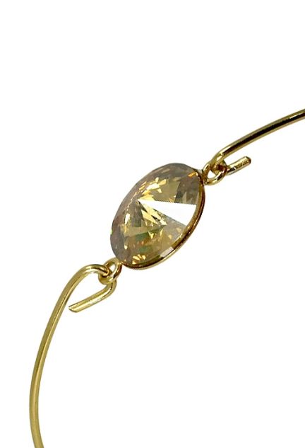 pulsera plata chapada motivo cristal swarovski foto detalle 266-042905-2-1-5-01