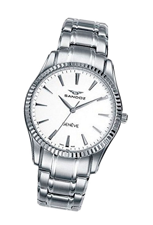 reloj hombre sandoz caja y brazalete de acero vista frontal 150_81357-00